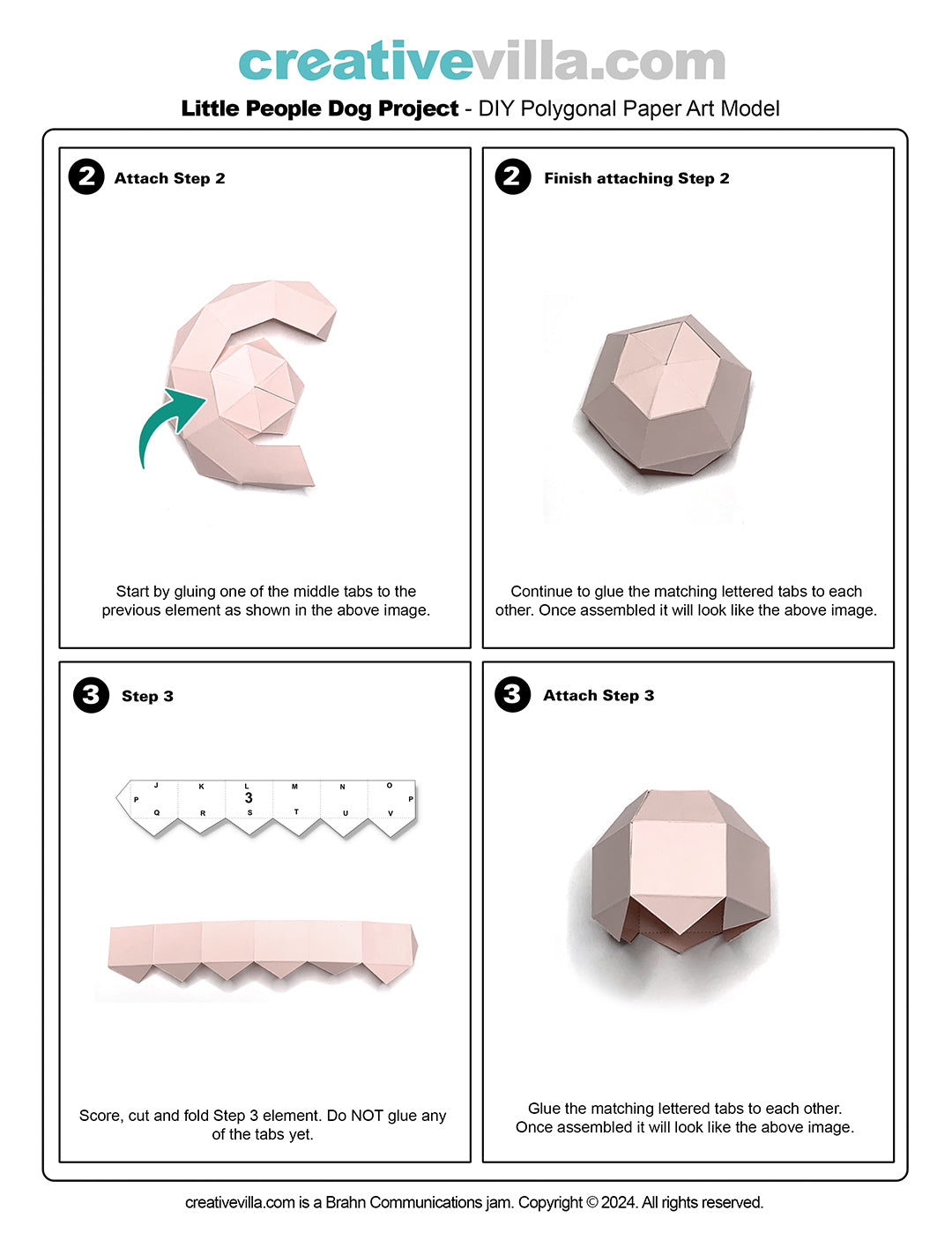 Little People Boy Style #1- DIY Low Poly Paper Model Template, Paper Craft