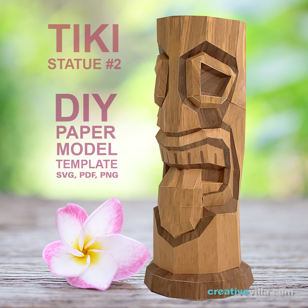 Printable Tiki Template Tiki Mask TPT