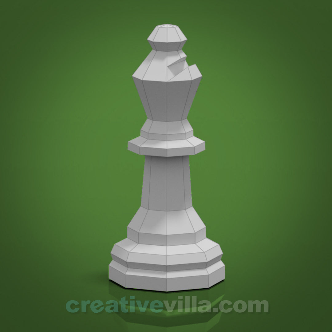 Chess Piece Wall Art Cut-Outs With Pawns, King Queen, Rooks Knights, and  Bishops