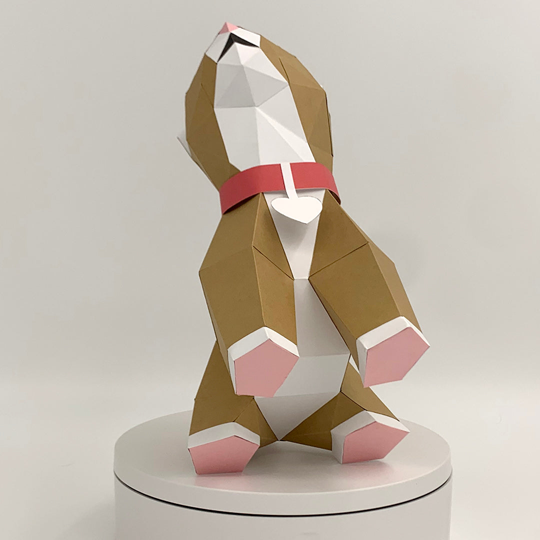 Villa Buddy - Kitten - DIY Low Poly Paper Model Template, Paper Craft