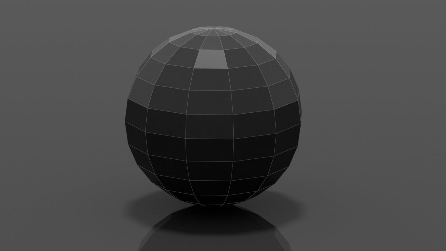 Planet - Sphere - Ball DIY Low Poly Paper Model Template, Paper Craft