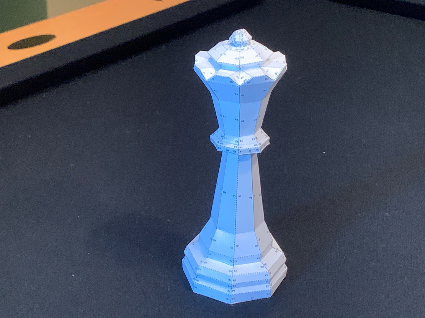 Giant Chess Piece - QUEEN DIY Low Poly Paper Model Template, Paper Craft