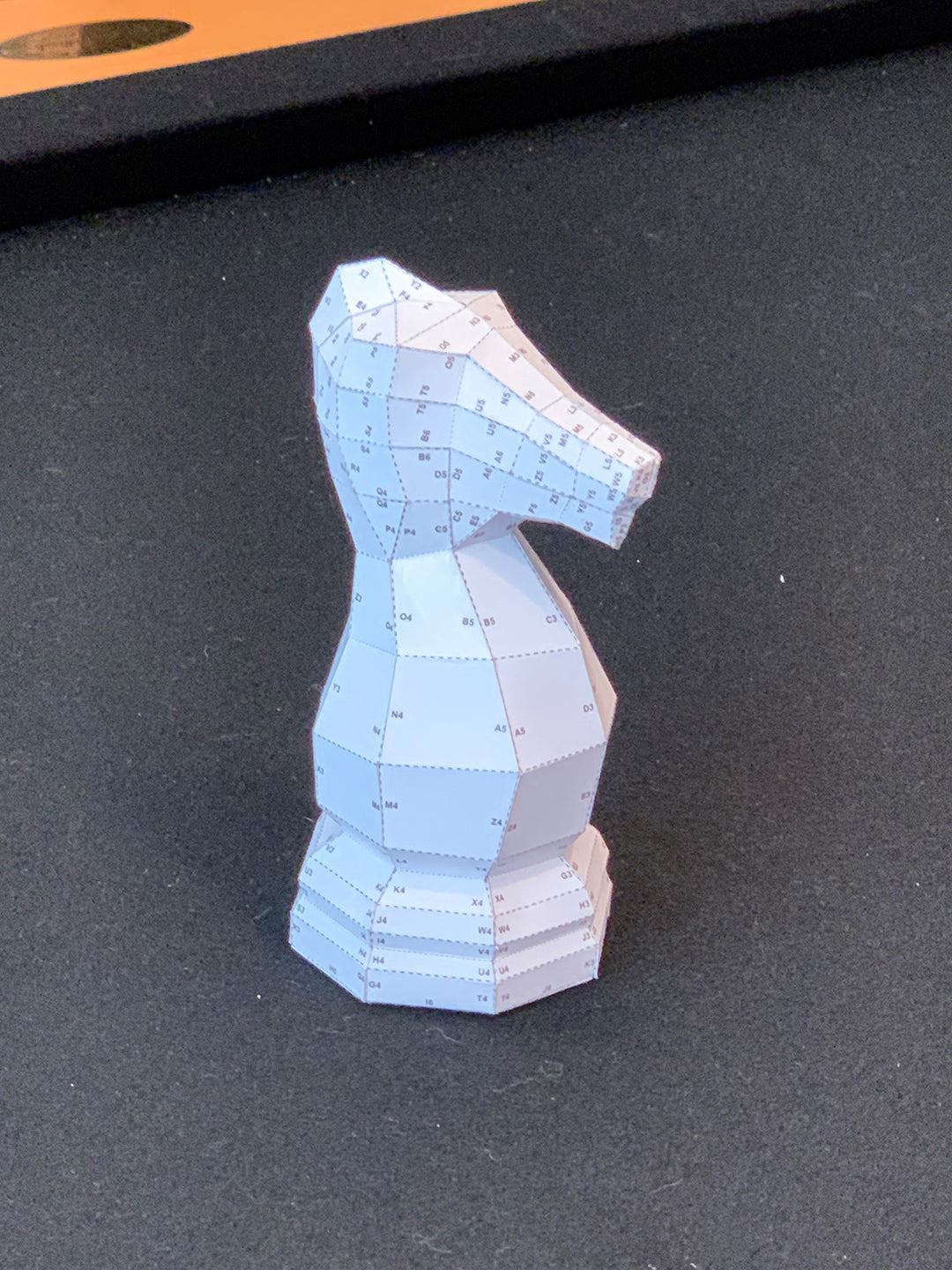 Giant Chess Piece - KNIGHT DIY Low Poly Paper Model Template, Paper Craft