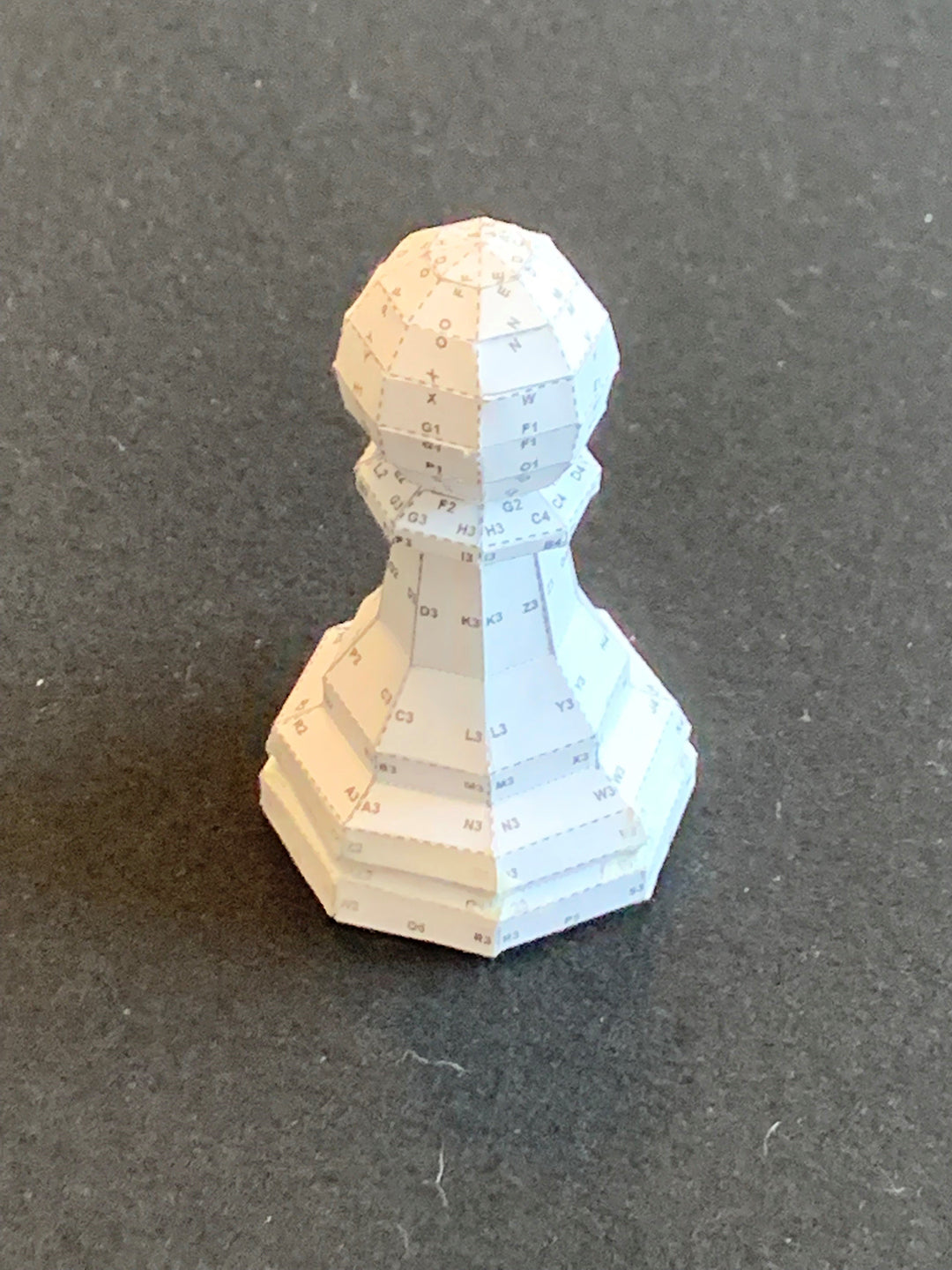 Chess Backing Paper Giant Chess Piece - PAWN DIY Low Poly Paper Model Template, Paper Craf ...