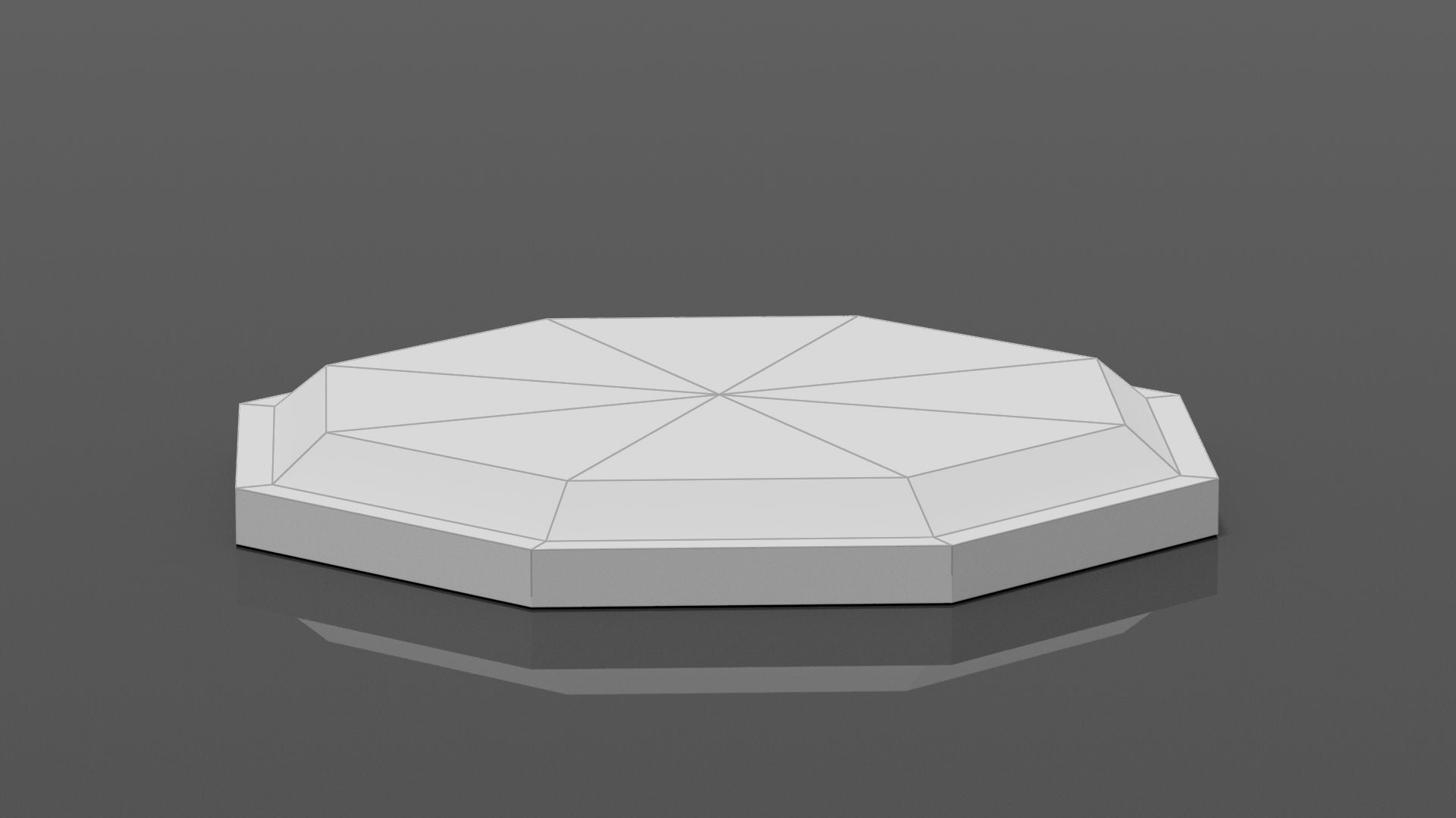 Display Base Template Display Base Platform DIY Low Poly Paper Model Template, Paper Craft ...