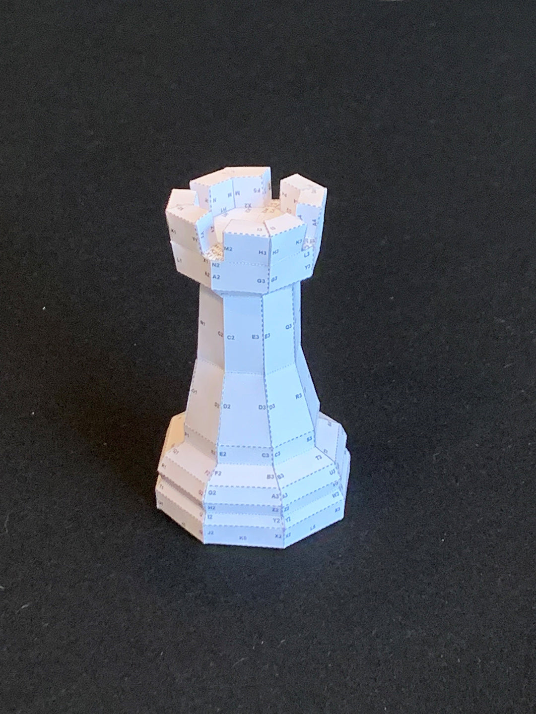 Giant Chess Piece - ROOK DIY Low Poly Paper Model Template, Paper Craf ...